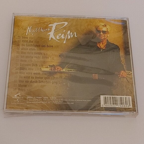 Matthias Reim Die Leichtigkeit des Seins CD SEALED The lightness of Being - Picture 2 of 3